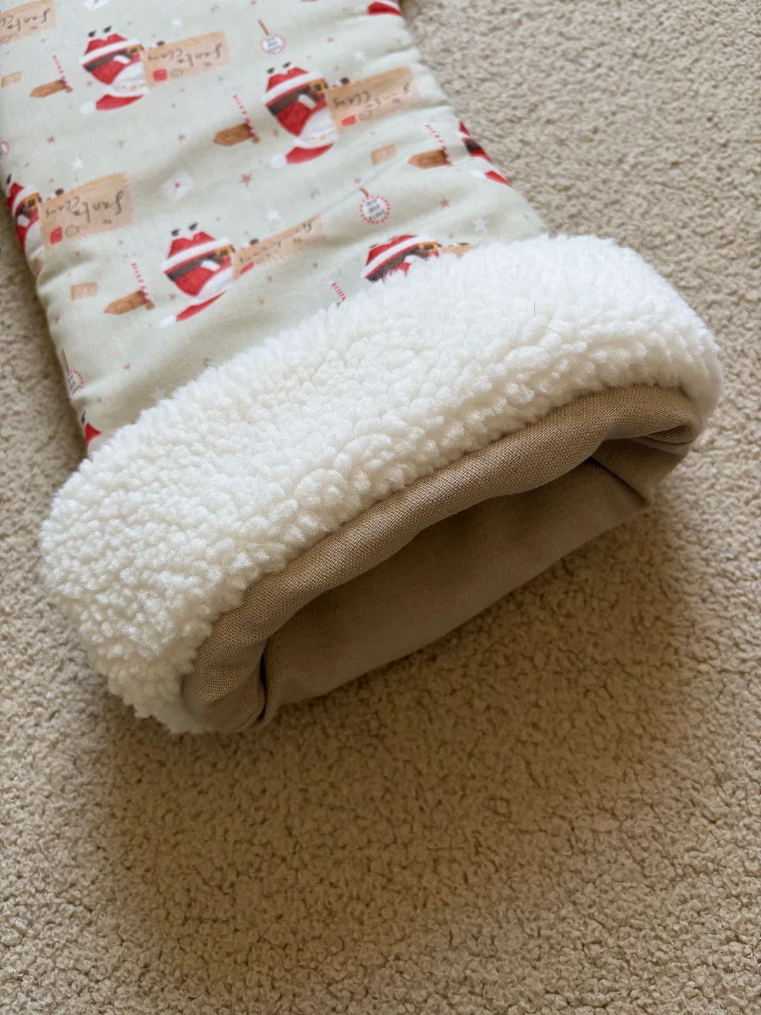 Mikulás csizma - Santa Claus – Sherpa szegéllyel — 3