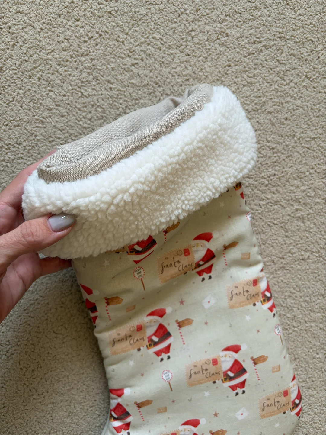Mikulás csizma - Santa Claus – Sherpa szegéllyel — 4